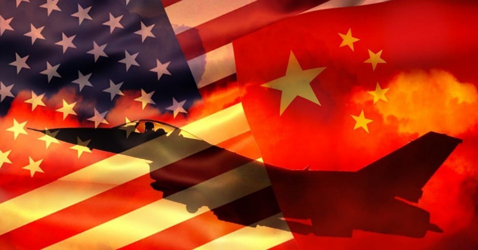 US-China-flags